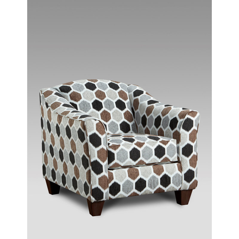 Chaise avec accoudoirs en tissu