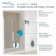 Transolid Elizabeth 37-in W x 76-in H Hinged Shower Door with Clear Glass