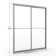 Deluxe 45'' - 47'' W x 71.5'' H Bypass Framed Shower Door with Pattern Glass