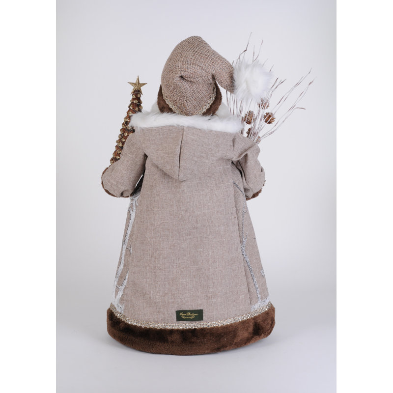 Lighted Winter Woods Santa