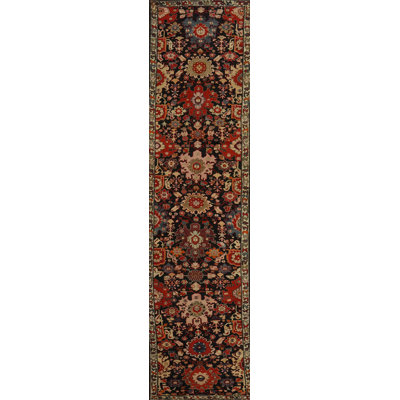 Tapis de couloir blanc antique