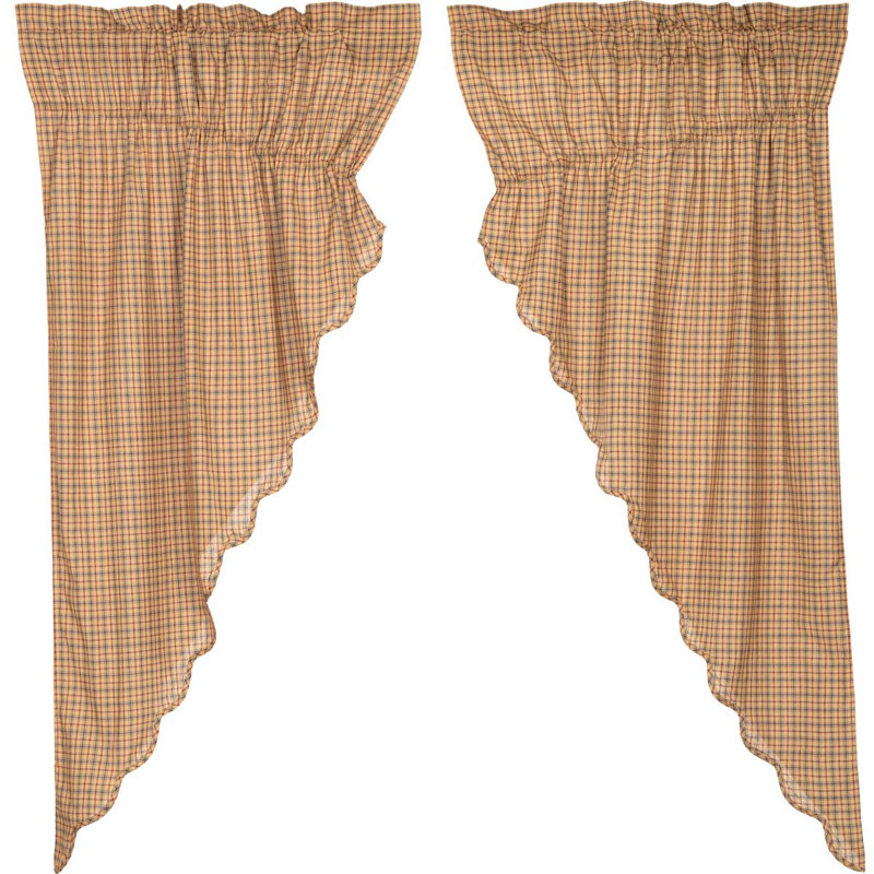 Paire de rideaux obscurcissant avec passe-tringle Plaid