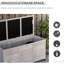 BlissBlueprint 855-860CF4D40D 22.44'' W Solid Wood in Grey