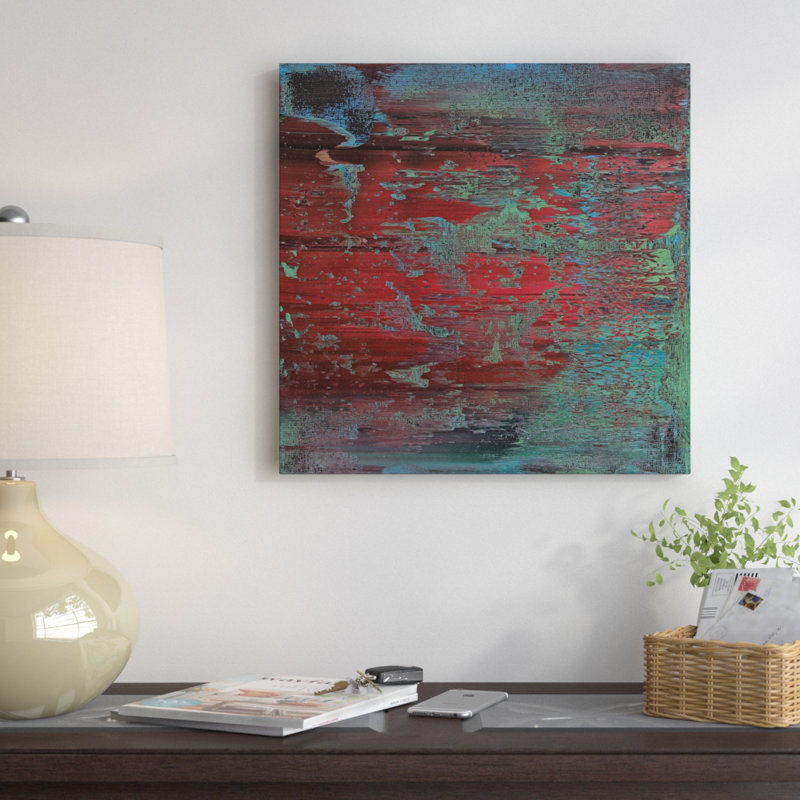 « mural 41 », reproduction sur toile, H 18 po x l 18 po x P 1,5 po, Pas de tapis, Toile tendue