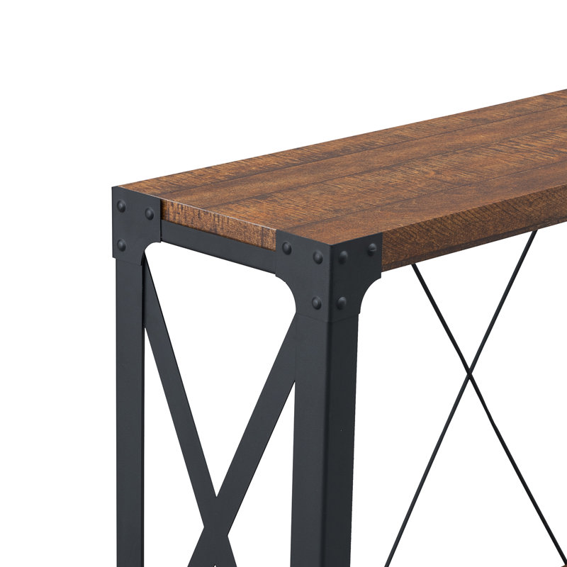 Sylvain 46'' Console Table, Reclaimed Barnwood Oak