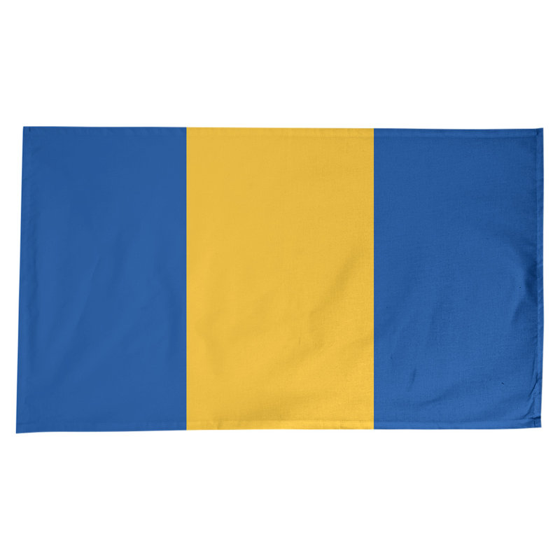 Boston Table Runner, 102" x 58", Cotton Blend, St. Louis,Royal Blue/Gold/Royal Blue