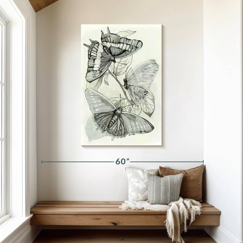 Brampt Butterfly Medley I, 45" H x 30" W