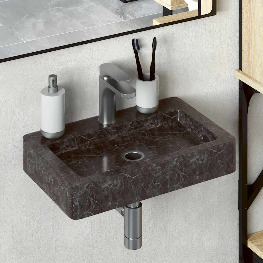 Trapp Wall-mounted Sink Marble Natural Stone Basin Washroom Bathroom Sink