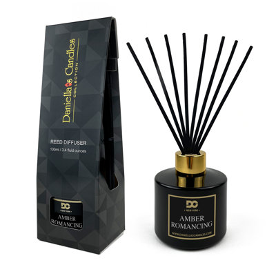 Ensemble de diffuseur de roseaux Amber Romancing
