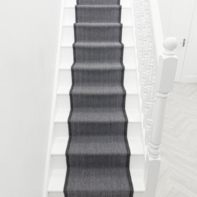 Stair Runner Geometric Flatweave Area Rug