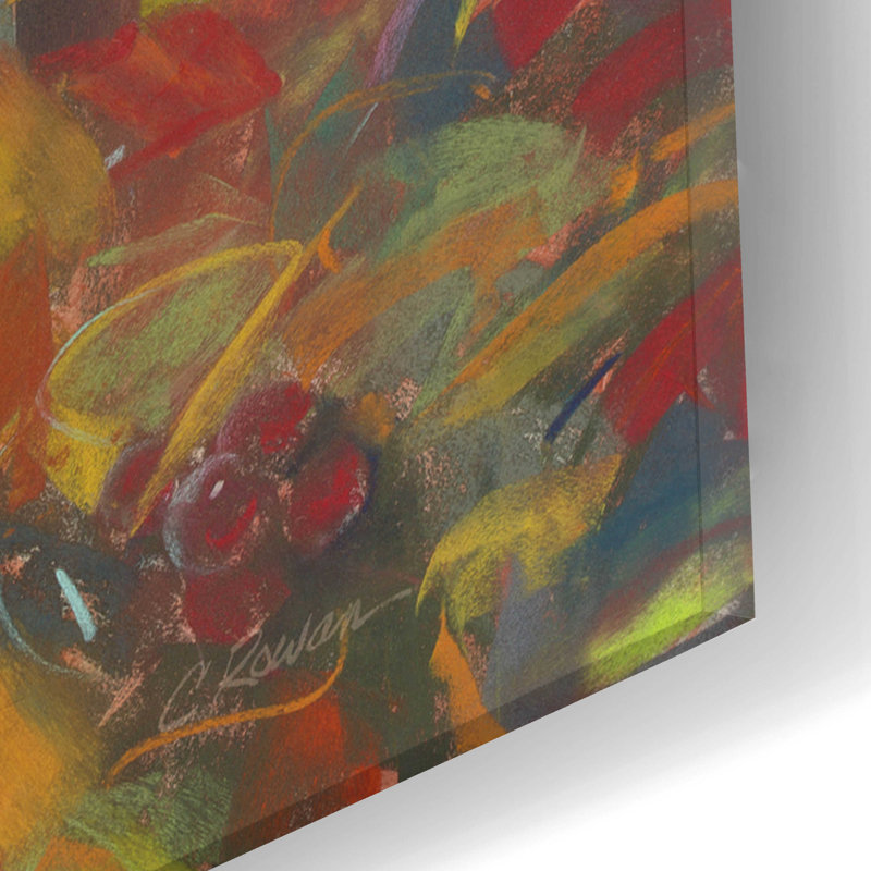 «Quiet Farm Field» par Carol Rowan, art mural en verre acrylique, H 24 po x l 16 po x P 0,2 po