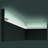 0.75'' H x 78.75'' W x 1.13'' D Plastic Crown