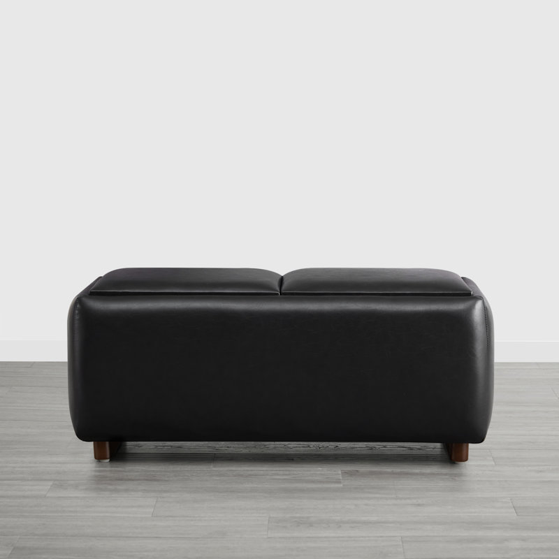 Arika 37'' Wide Rectangle Upholstered Storage Ottoman