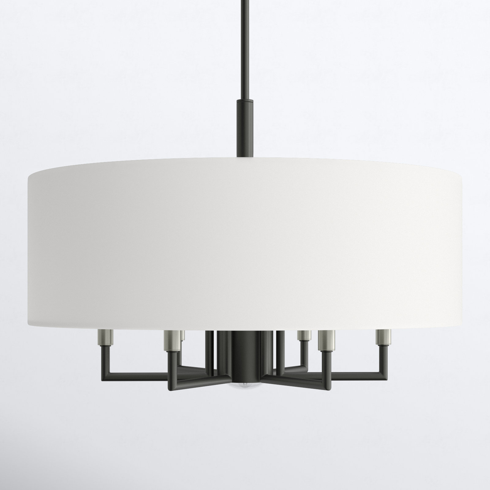 Moonlighter 7 - Light Dimmable Drum Chandelier, Scandinavian Gray
