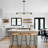 Delmis 3 - Light Kitchen Island Pendant Rustic Linear Chandelier with Clear Glass Shades-93616518