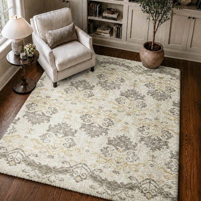Tapis vintage Dream Shag ADS759 lavable à la machine de qualité supérieure