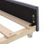 Lit simple tapissier avec rangement et ports de chargement USB pour lit gigogne simple-344746854