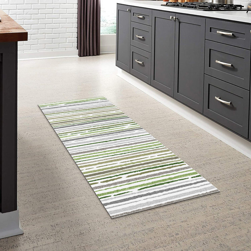 Tapis d'intérieur et d'extérieur lavable antidérapant, Tapis de couloir 2 pi x 5 pi 6 po