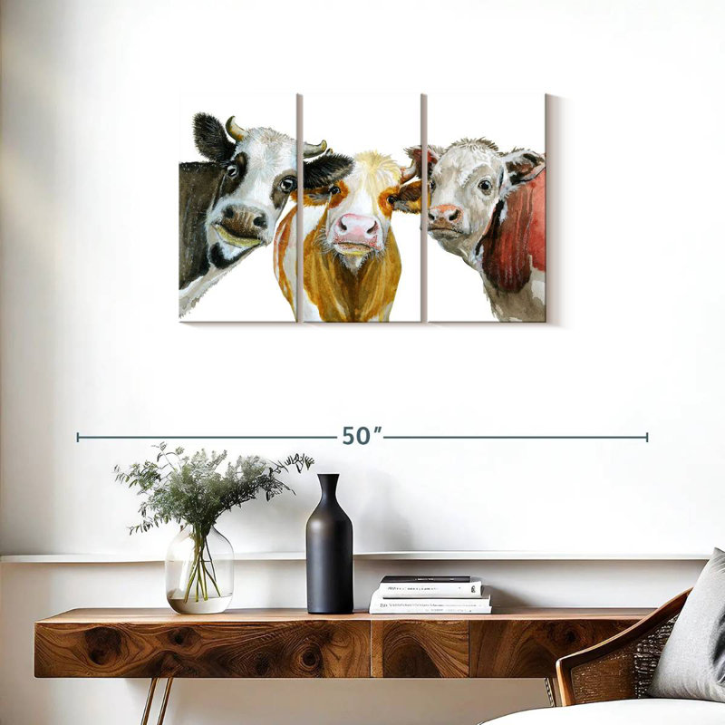 Brampt Cows, 20" H x 33" W
