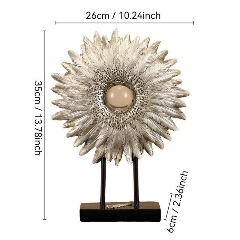 Creative Retro American Feather Ornament: Gift For TV Cabinet, Living Room, Coffee Table - Ideal For Showrooms And Home Decor Display
