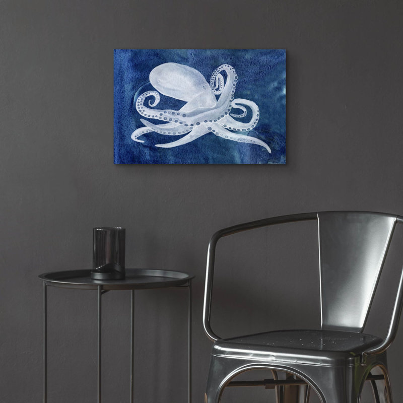  «Céphalopode 1» par Alicia Ludwig, art mural en verre acrylique, 24 po x 16 po