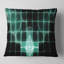 Chauve-souris bleue sur un écran Rader - coussin imprimé abstrait-30616297-30616293