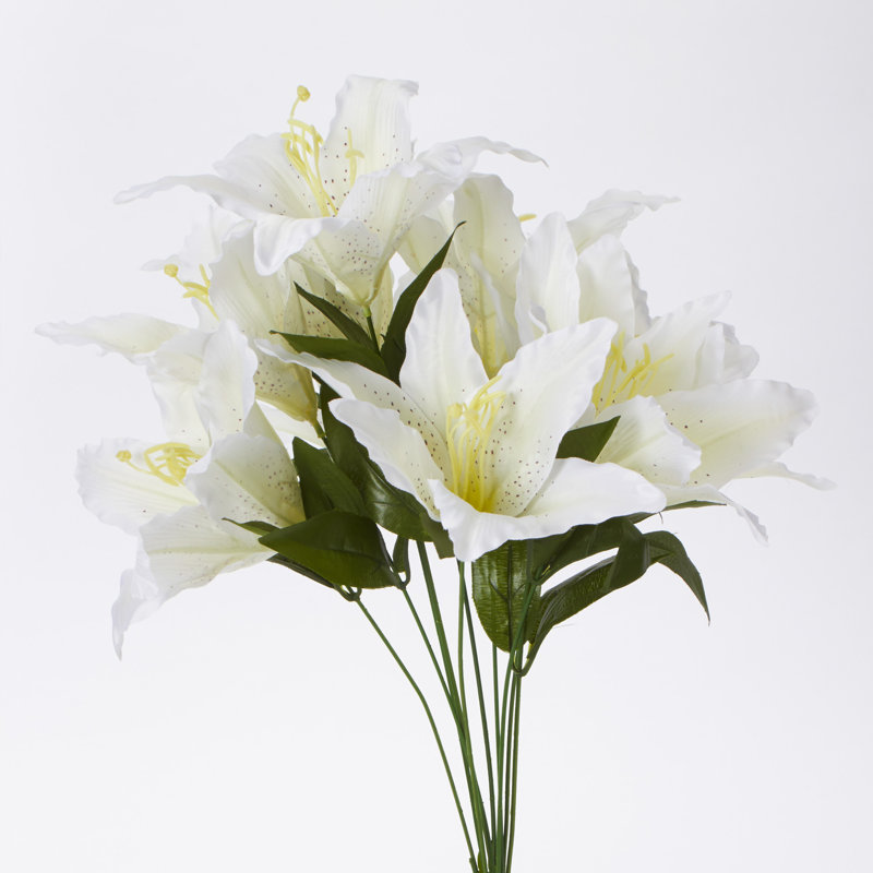 Arrangement floral lily artificiel tiger