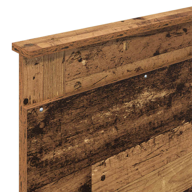 Solid Wood Bed, Old Wood, Single (3')