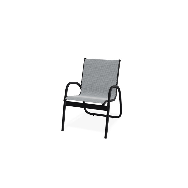 Fauteuil de patio Gardenella, Noir texturé, Rocher