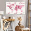 «Places She Will Go World Map», reproduction sur toile tendue-1163988816