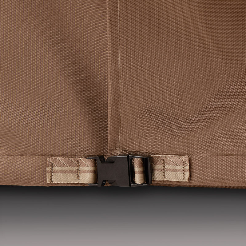 Earth Tone Polyester Weather Resistant Patio Umbrella Cover