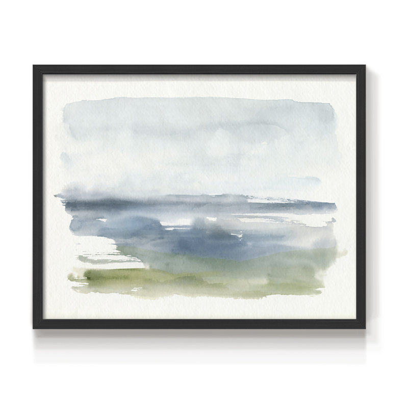 Coastline Splash IV - Imprimé encadré - Restickable, H 22 po x l 28 po, Noir, noir, noir, noir