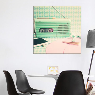 Radio Songs by Caroline Mint - Print on Canvas
