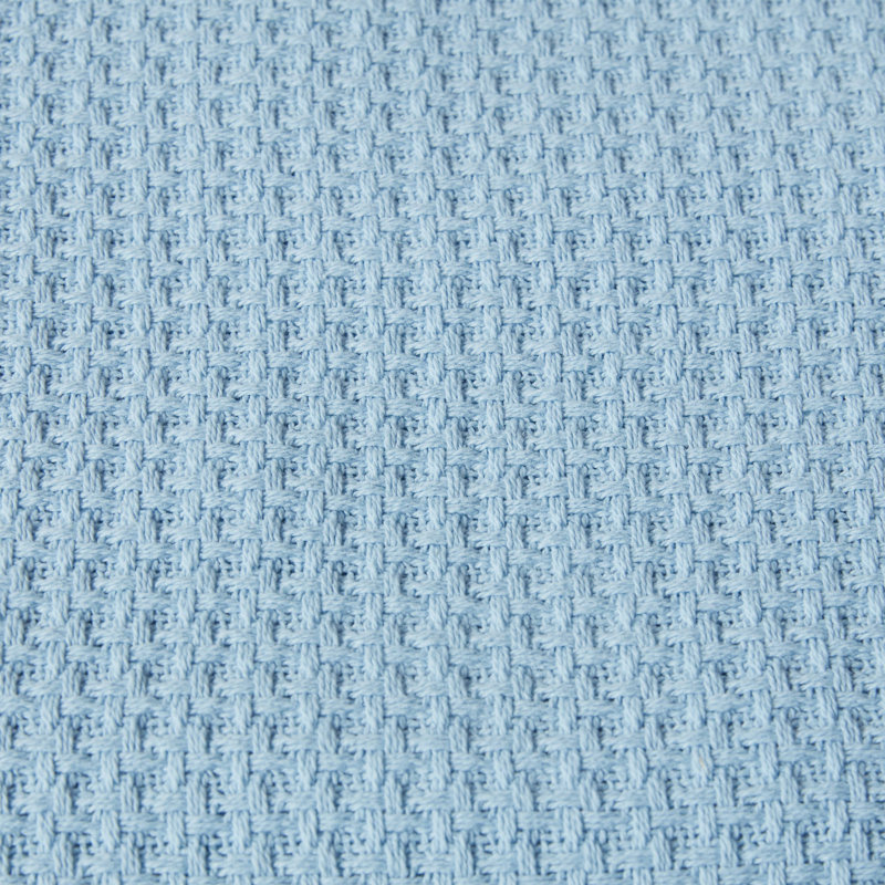 Couverture réversible en coton tissé Tommy Bahama Bahama Coast, Très grand, Bleu clair