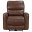 Fauteuil inclinable électrique brun Saddle
