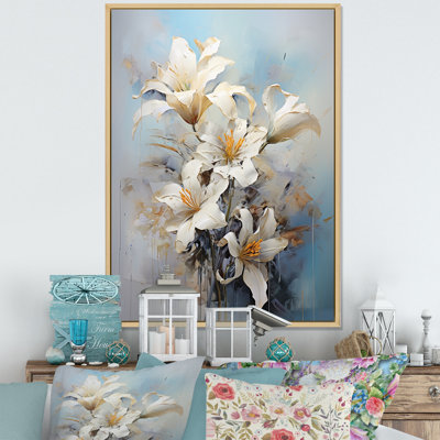 «Lilies Blossoms In Bloom» sur toile
