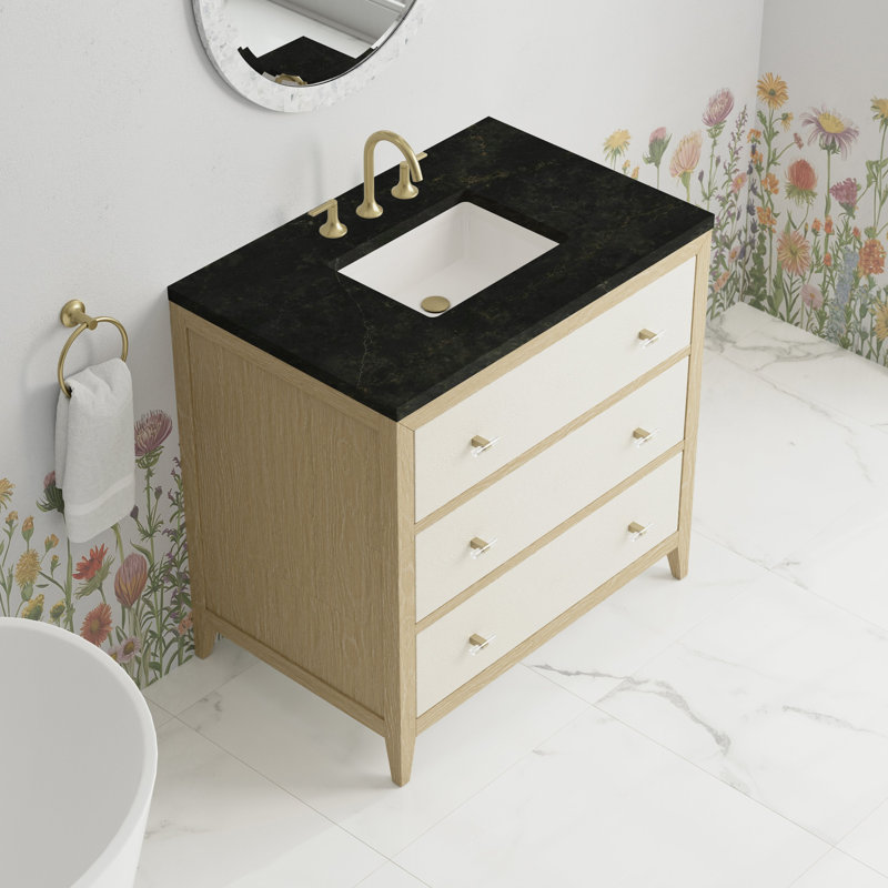 Celeste 36" Single Bathroom Vanity Set, 8" Widespread, Phantome Eclos