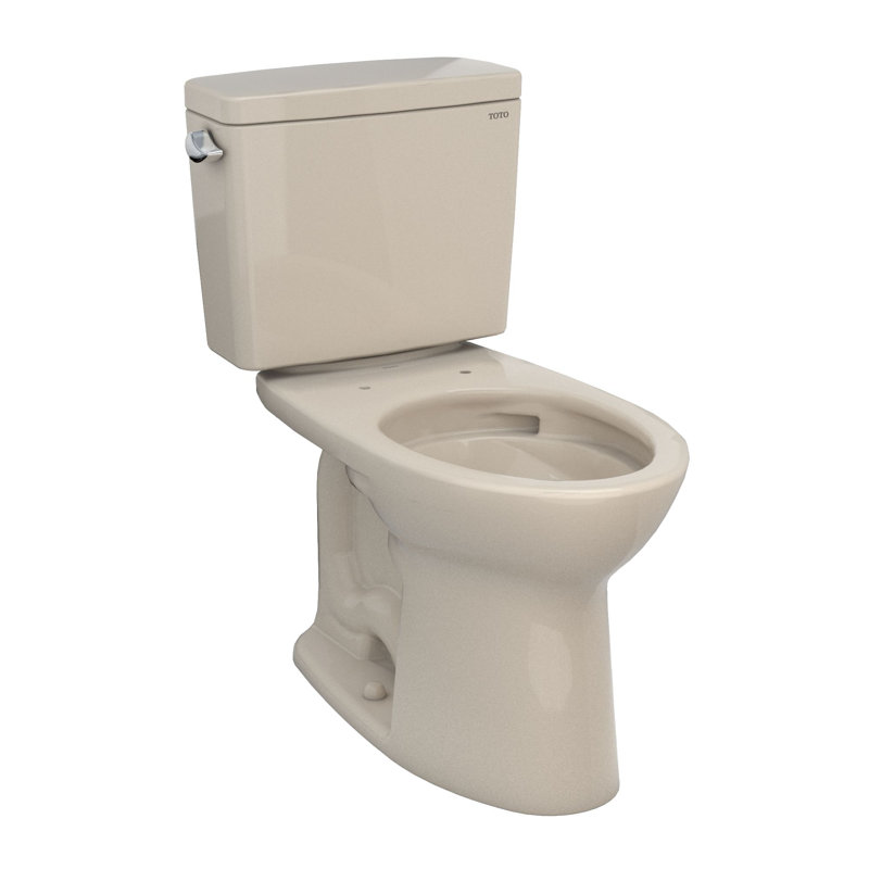1.28 GPF (Water Efficient) Elongated Two-Piece Toilet (Seat Not Included), Bone