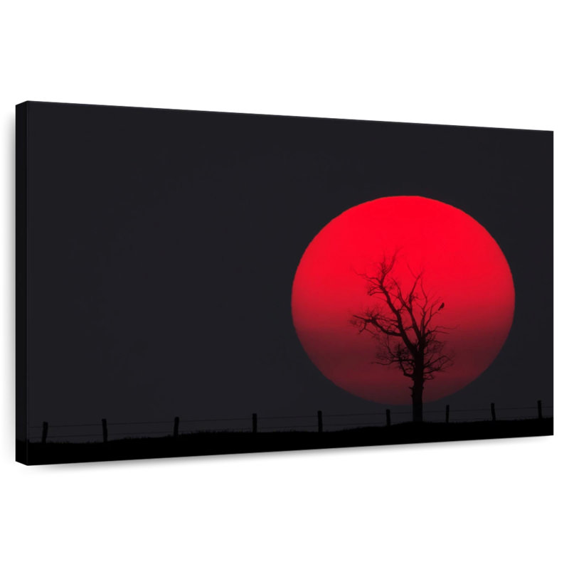 Oberle Red Full Moon, 16" H x 24" W