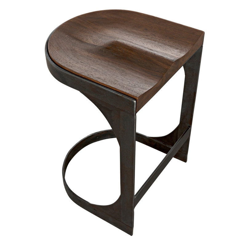 Baxter Stool with Metal Frame, Counter Stool (24" Seat Height)