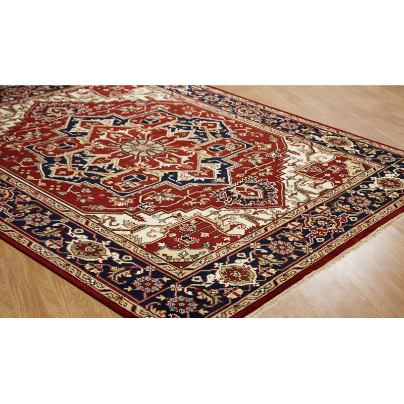 Marshfield Hand Knotted Wool Oriental Area Rug, Rectangle 10' x 14'