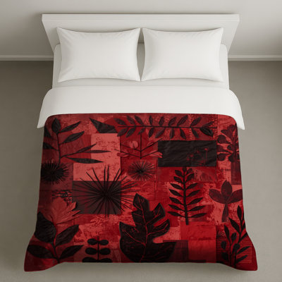 Housses de couette rouges et noires