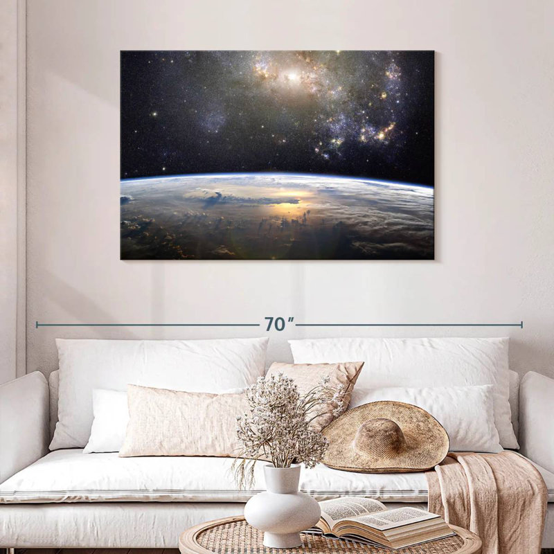Oberle Earth In The Universe, 30" H x 45" W