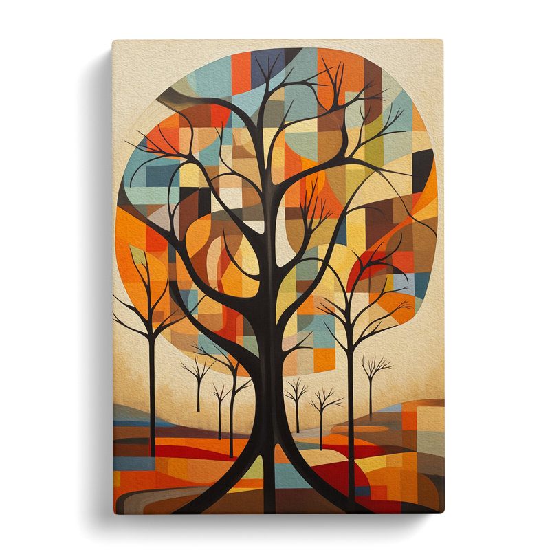 Tree Constructivism No.2 - Wrapped Canvas, 76cm H x 50cm W x 3cm D