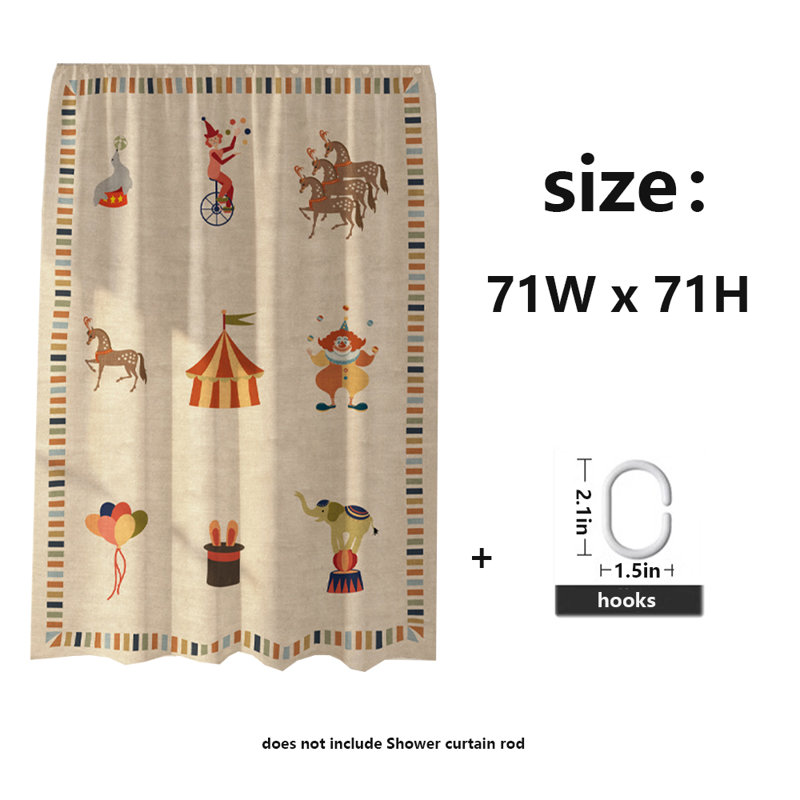 Rideau de douche en polyester