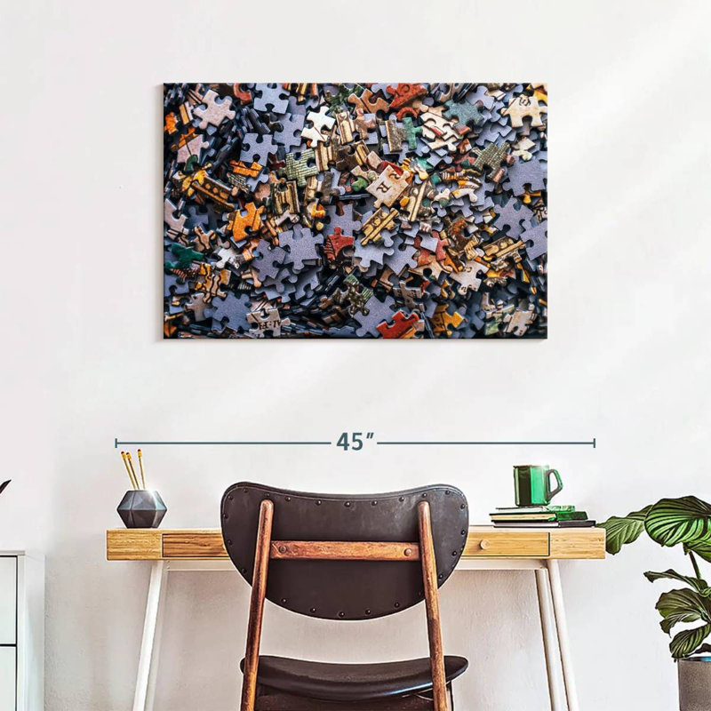 Senne Jigsaw Puzzle Pieces, 24" H x 36" W