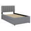 Lit plateforme tapissier avec lit gigogne-1174277246