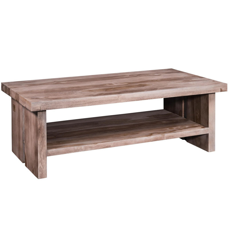 Sydney Solid Wood Solid Wood Sled Coffee Table with Storage