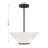Hashimoto 3-Light Convertible Semi-Flush or Pendant in Matte Black-826836605