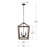 Archita 4 - Light Matte Black Lantern Pendant
